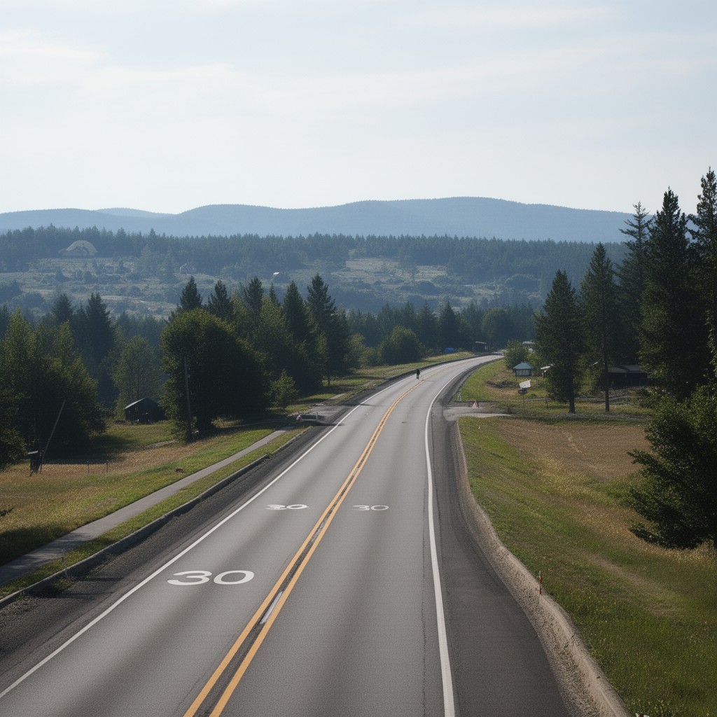 AI-generated illustration of U.S. Route 30