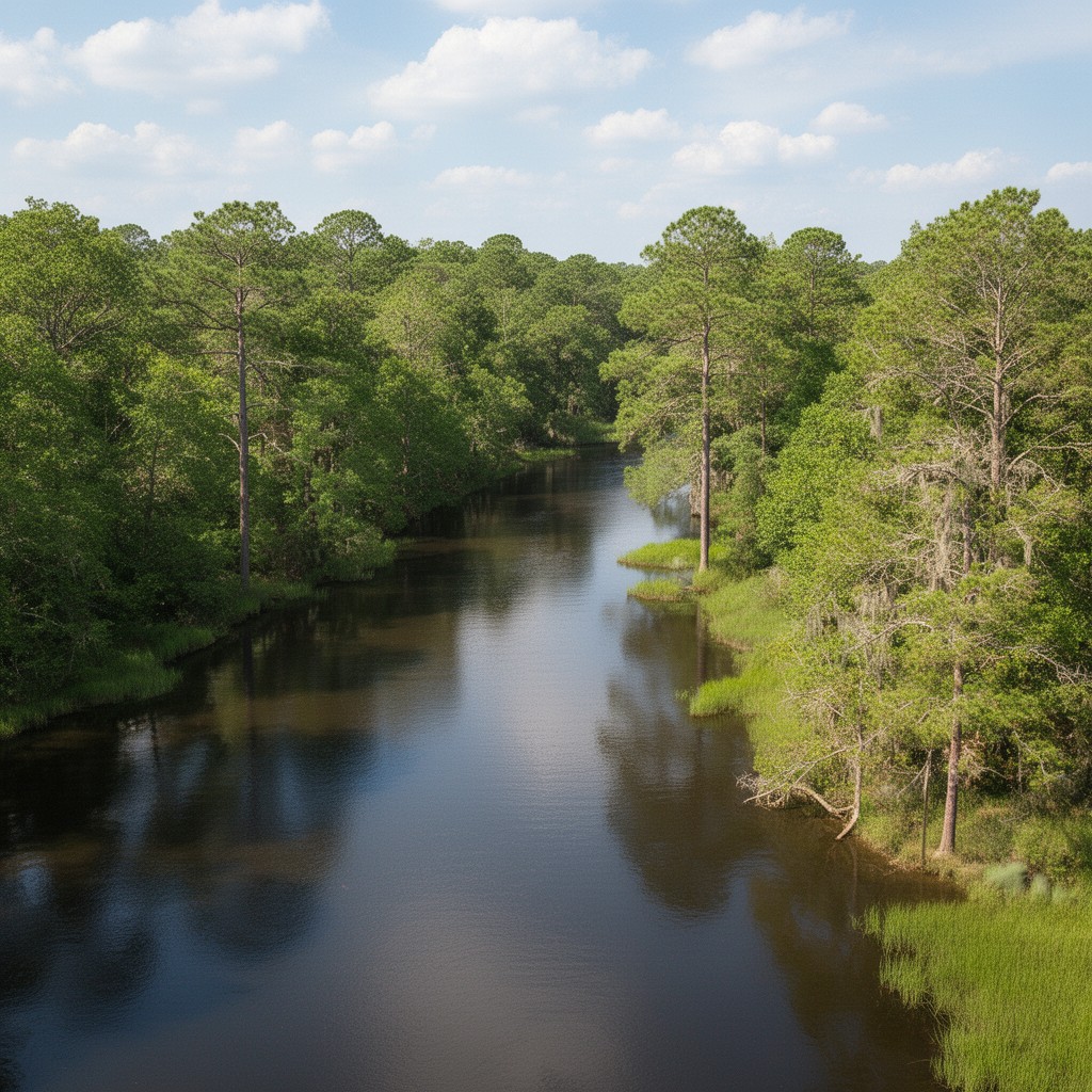 AI-generated illustration of Escambia River