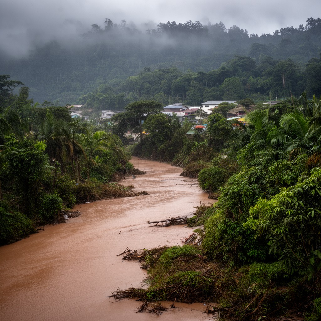 AI-generated illustration of Mataniko River