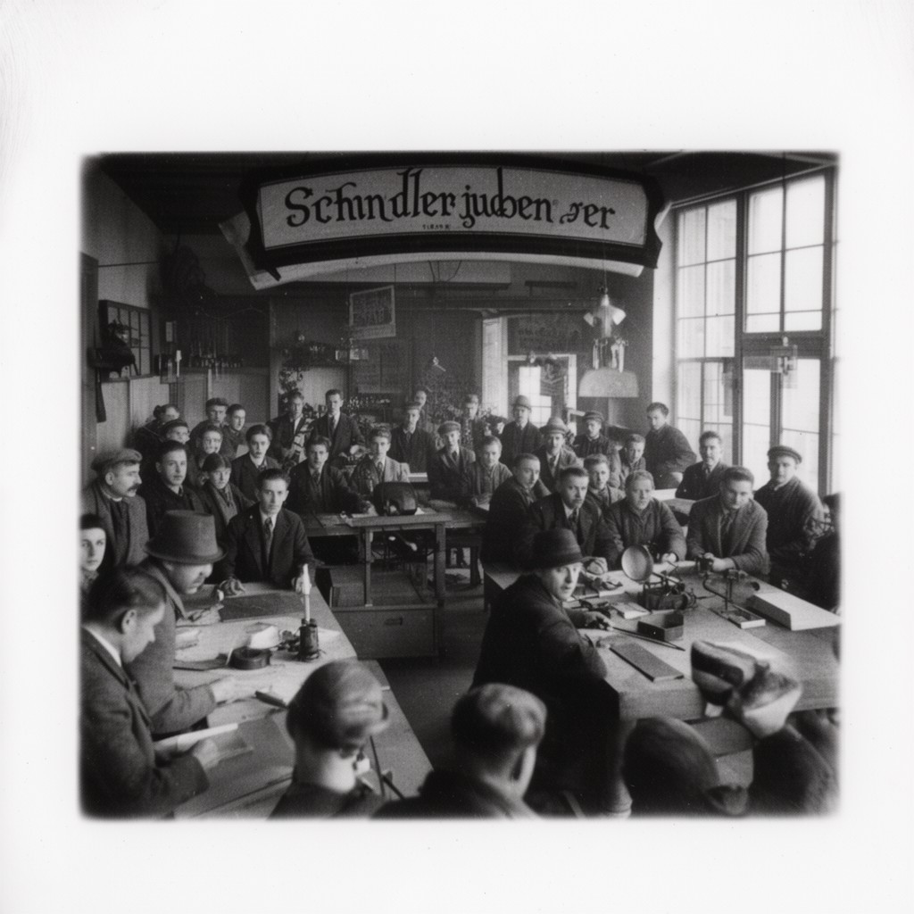 AI-generated illustration of Schindlerjuden