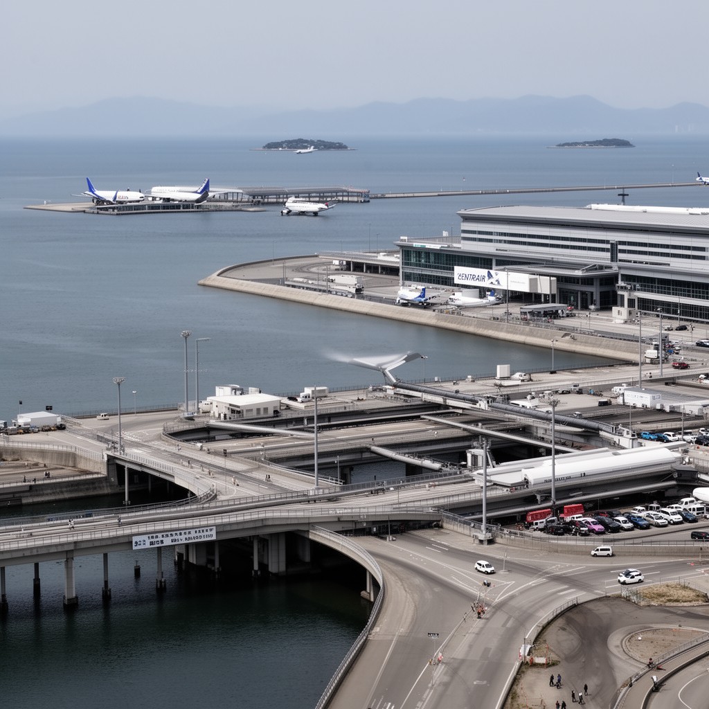 AI-generated illustration of Chubu Centrair International Airport