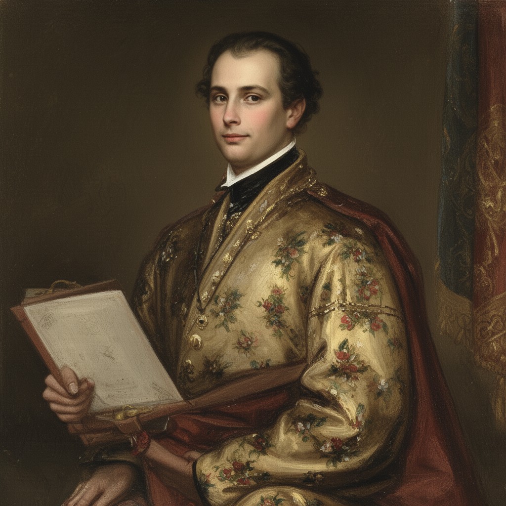 AI-generated illustration of Infante Carlos, Count of Molina