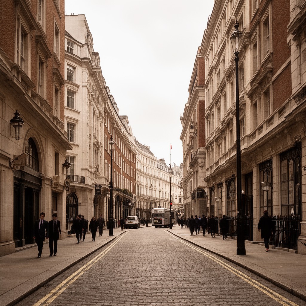 AI-generated illustration of Curzon Street