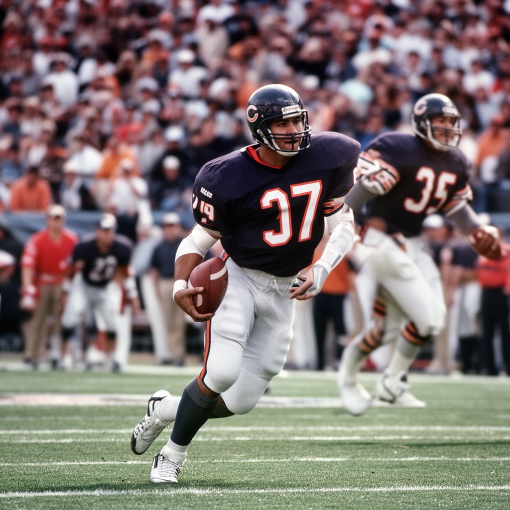 AI-generated illustration of Mike Singletary