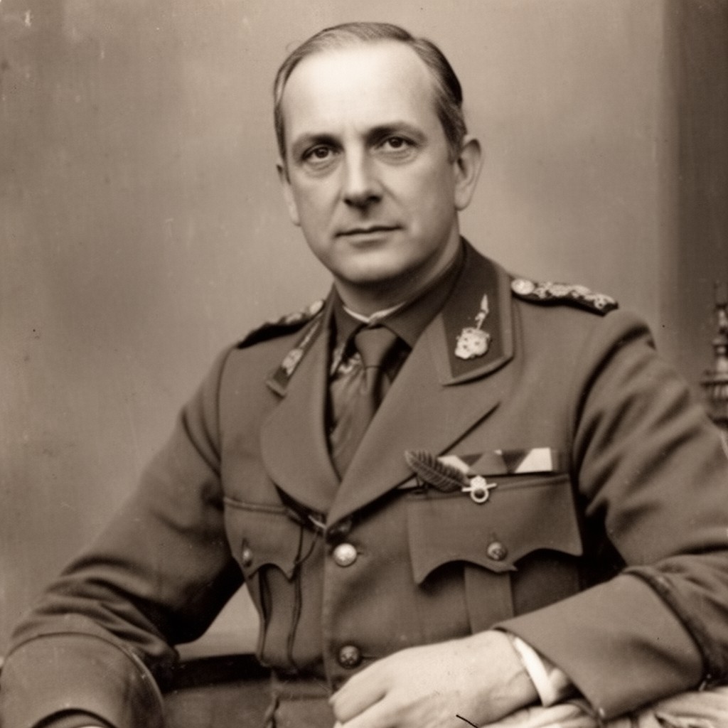 AI-generated illustration of José Miaja