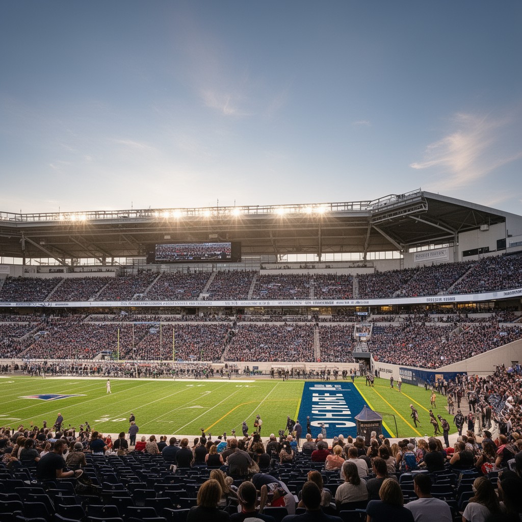 AI-generated illustration of Schaefer Stadium