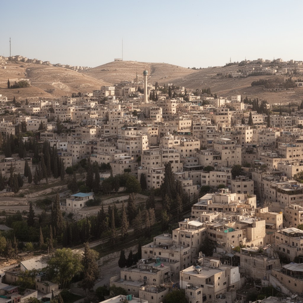 AI-generated illustration of al-Bireh