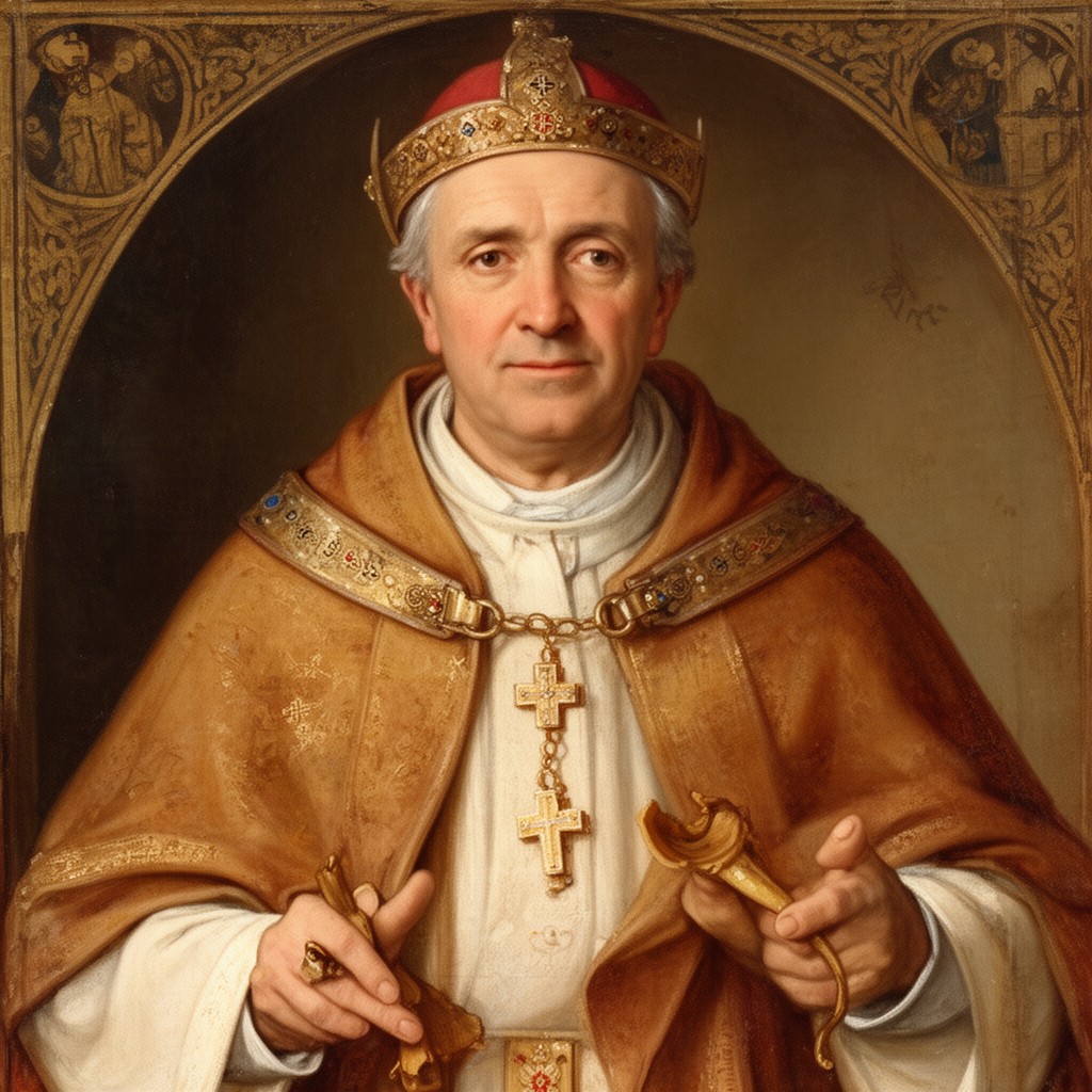 AI-generated illustration of Pope Gregory IX