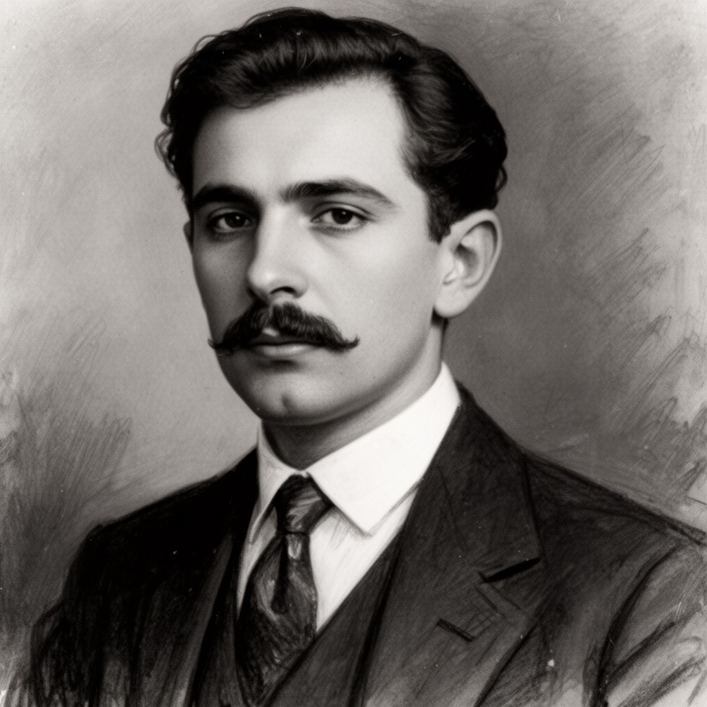 AI-generated illustration of Galaktion Tabidze