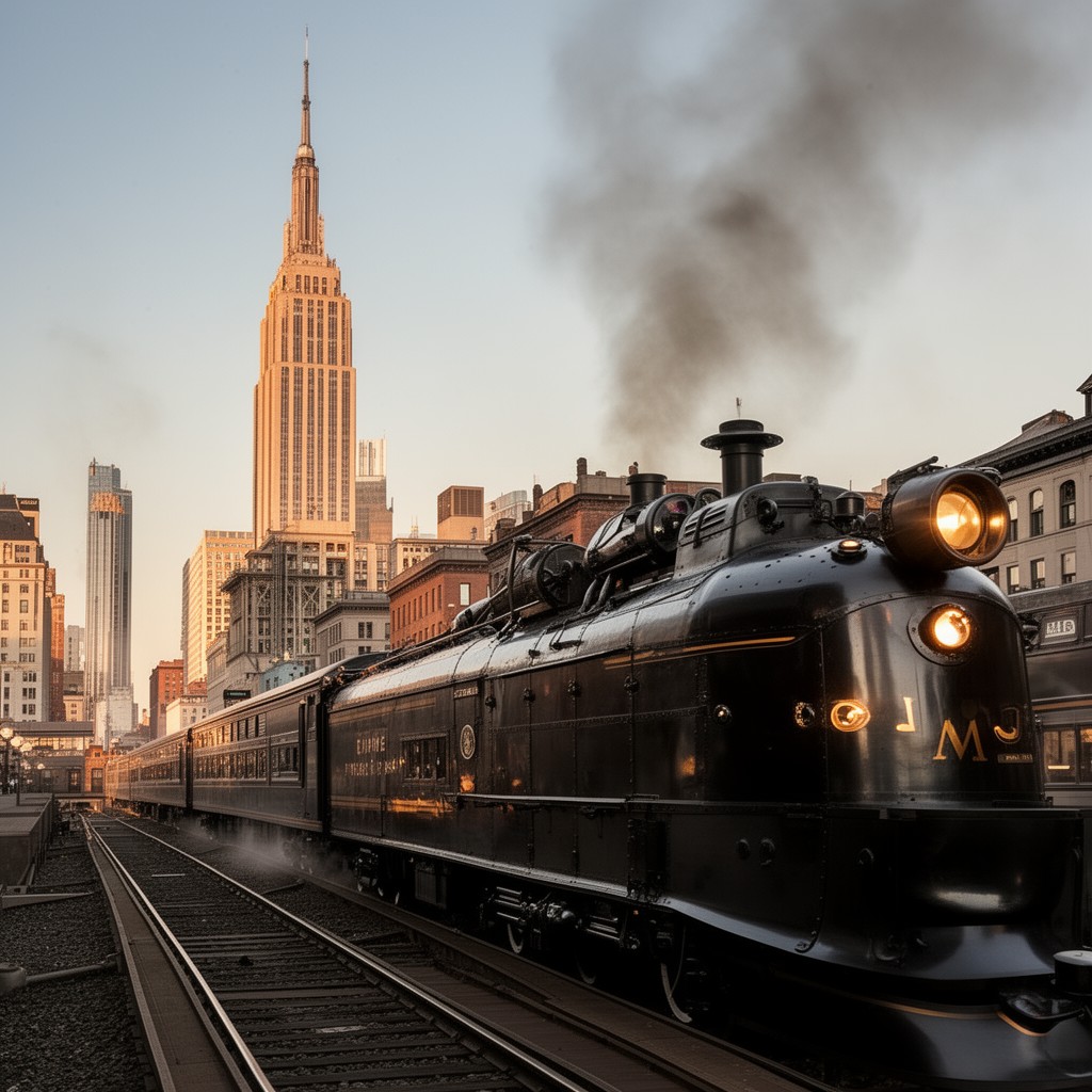AI-generated illustration of Empire State Express