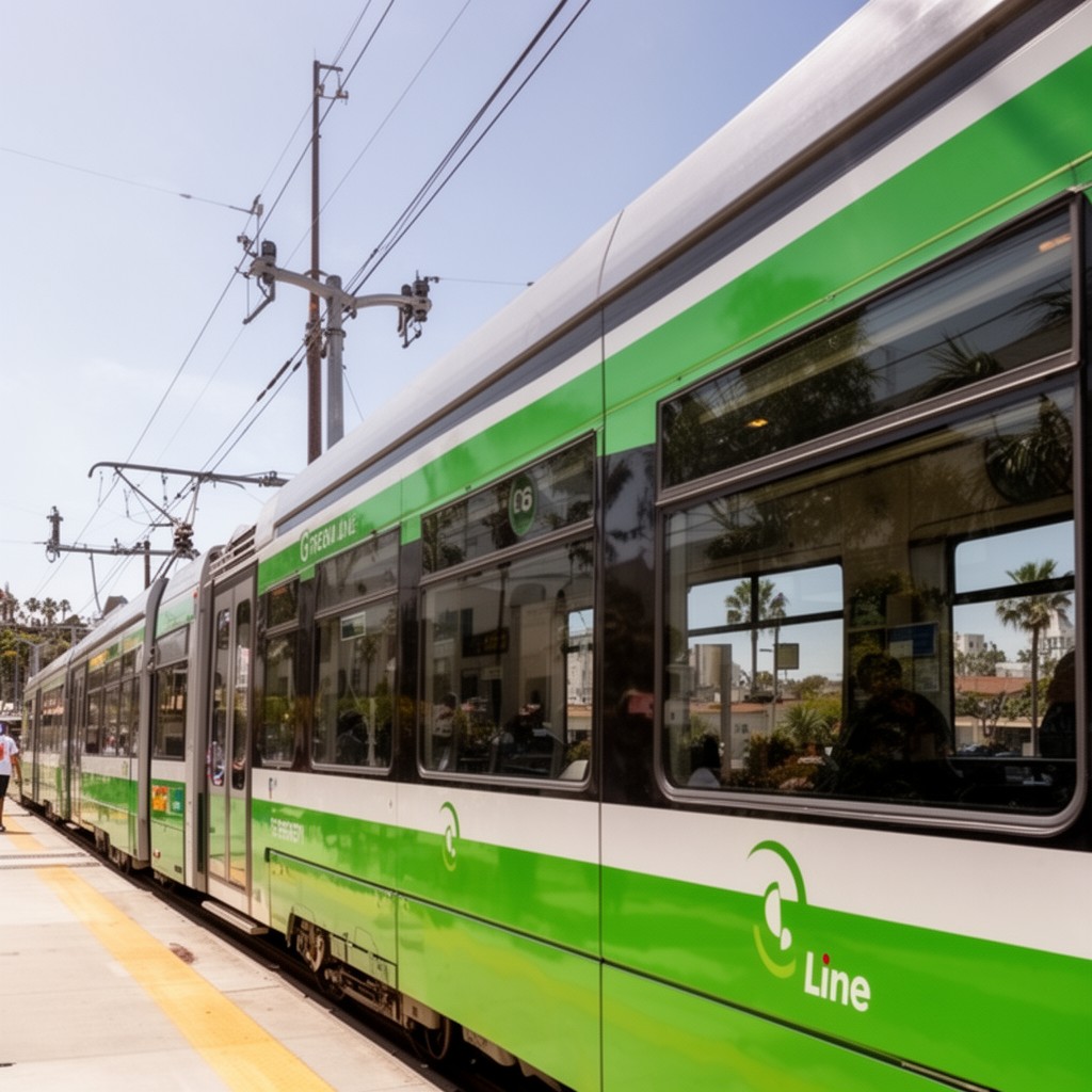 AI-generated illustration of Green Line as C Line