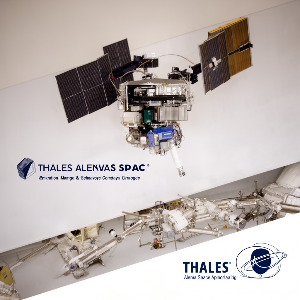 AI-generated illustration of Thales Alenia Space Italia