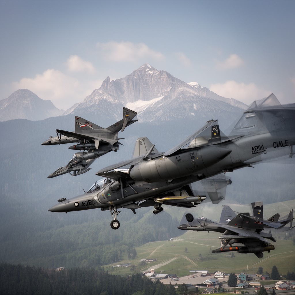 AI-generated illustration of Austrian Air Force