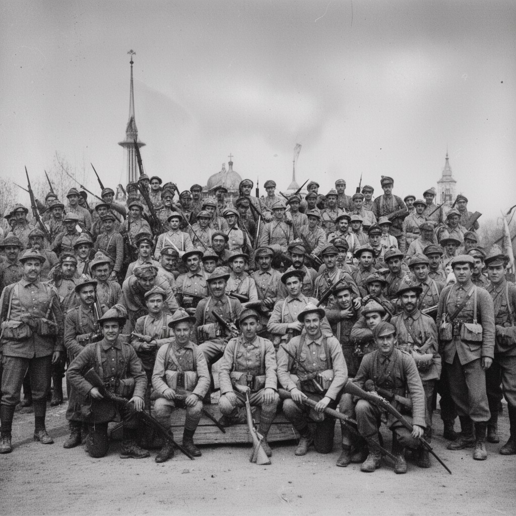 AI-generated illustration of Republican forces
