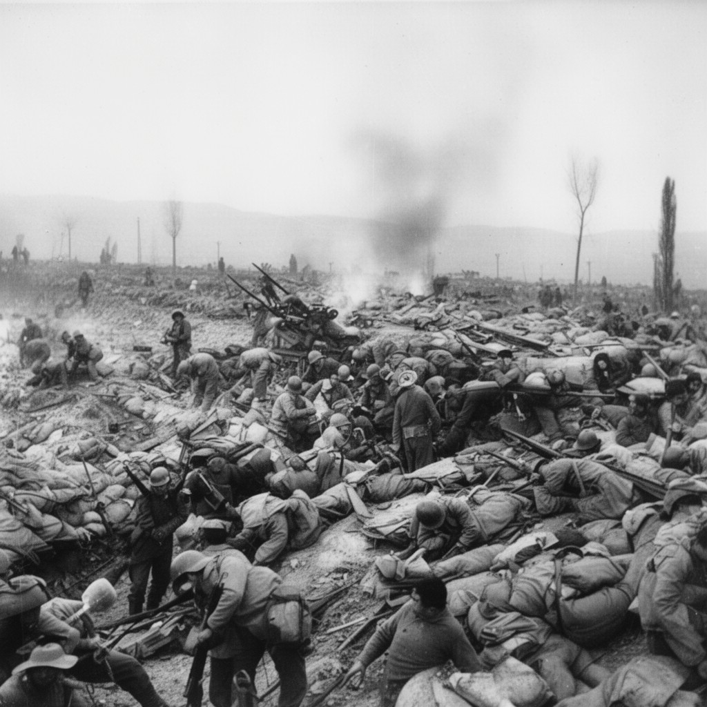 AI-generated illustration of Nationalist offensive of November 1936