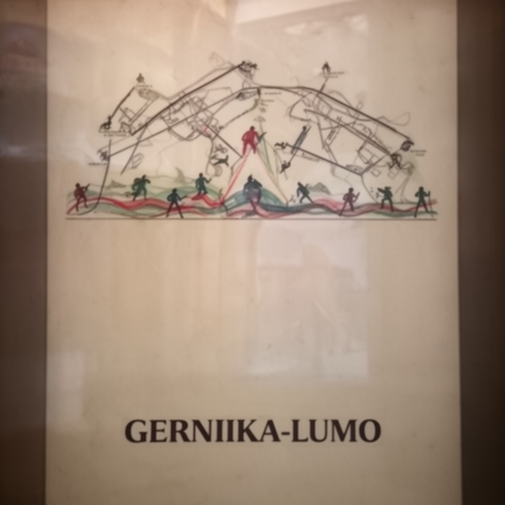 AI-generated illustration of municipal council of Gernika-Lumo