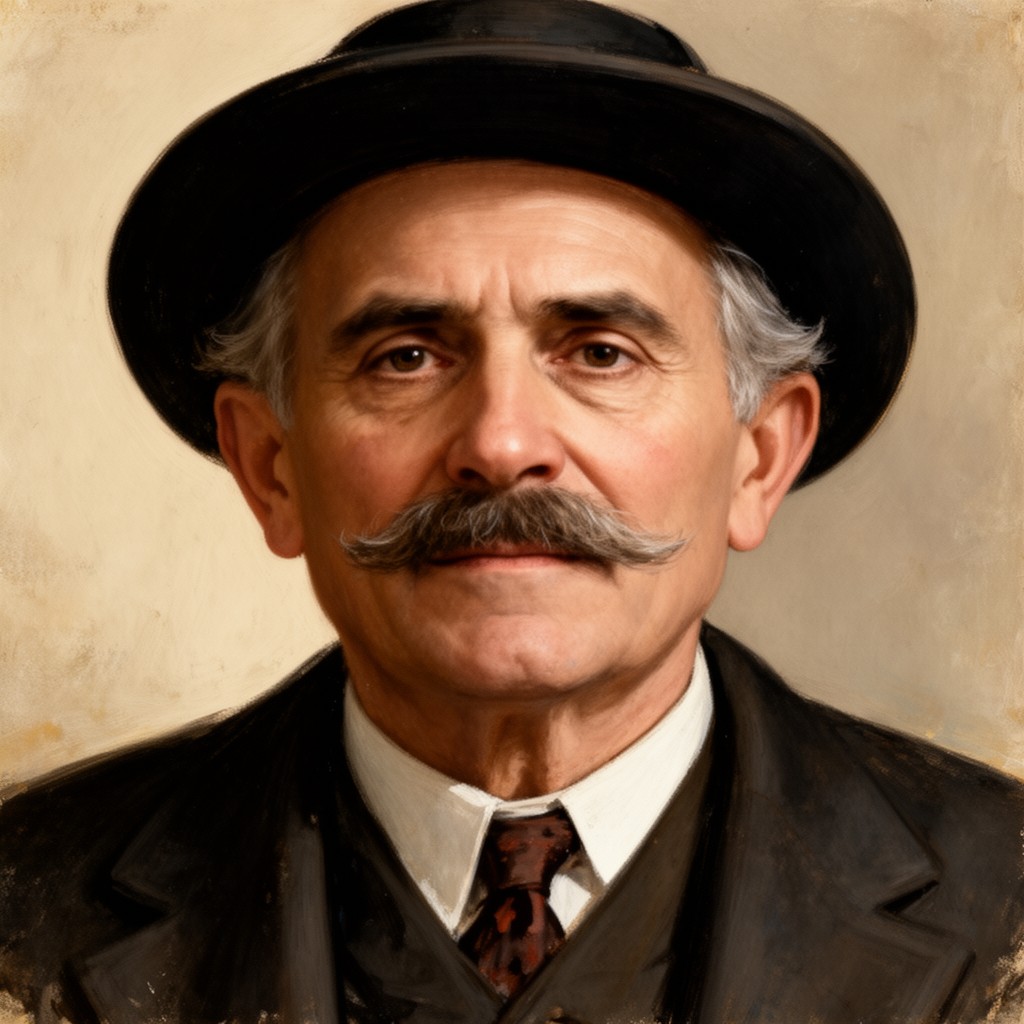 AI-generated illustration of Sholom Aleichem