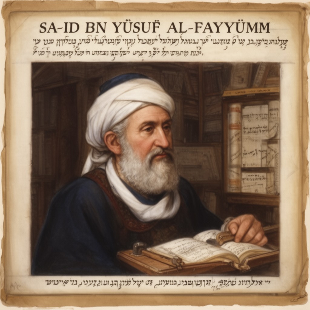 AI-generated illustration of Saʿīd ibn Yūsuf al-Fayyūmī