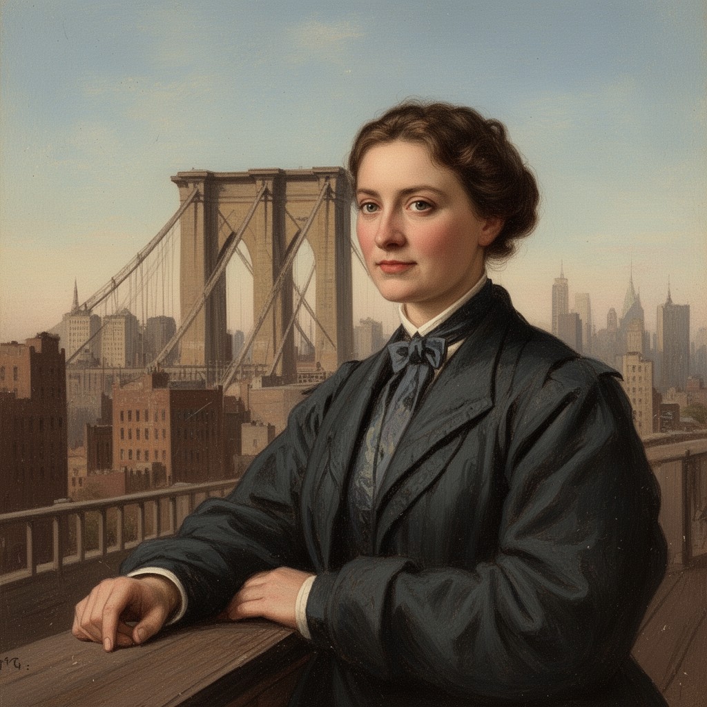 AI-generated illustration of Emily Warren Roebling