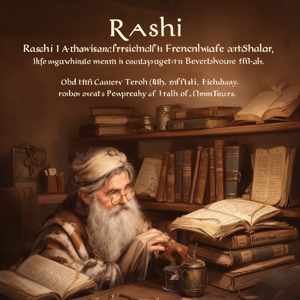 AI-generated illustration of Rashi