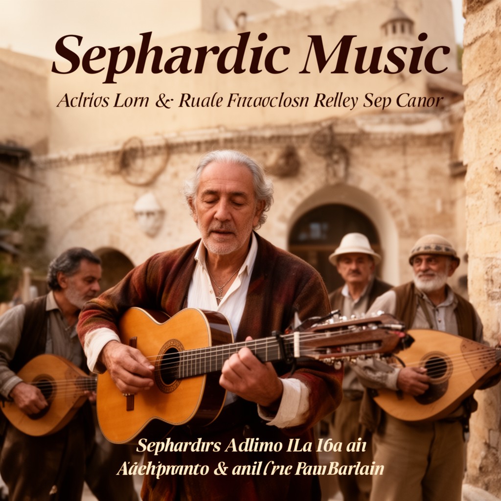 AI-generated illustration of Sephardic music