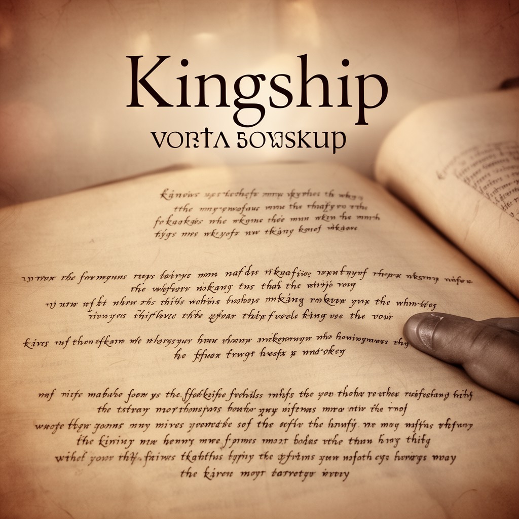 AI-generated illustration of Kingship verses