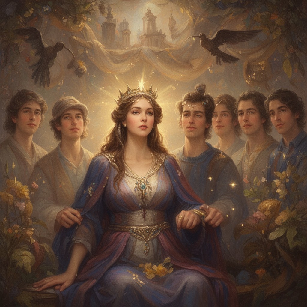 AI-generated illustration of Sabbath queen