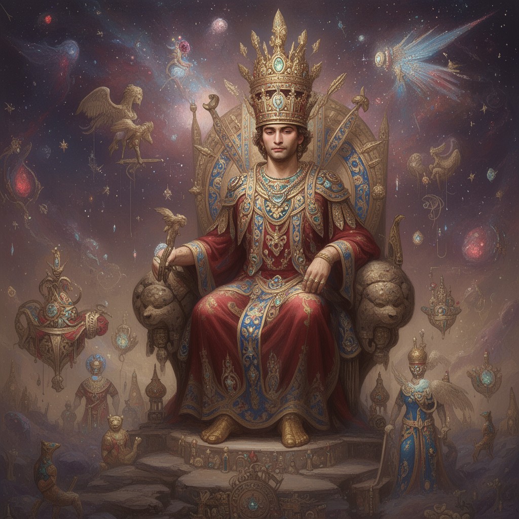 AI-generated illustration of King of the Universe