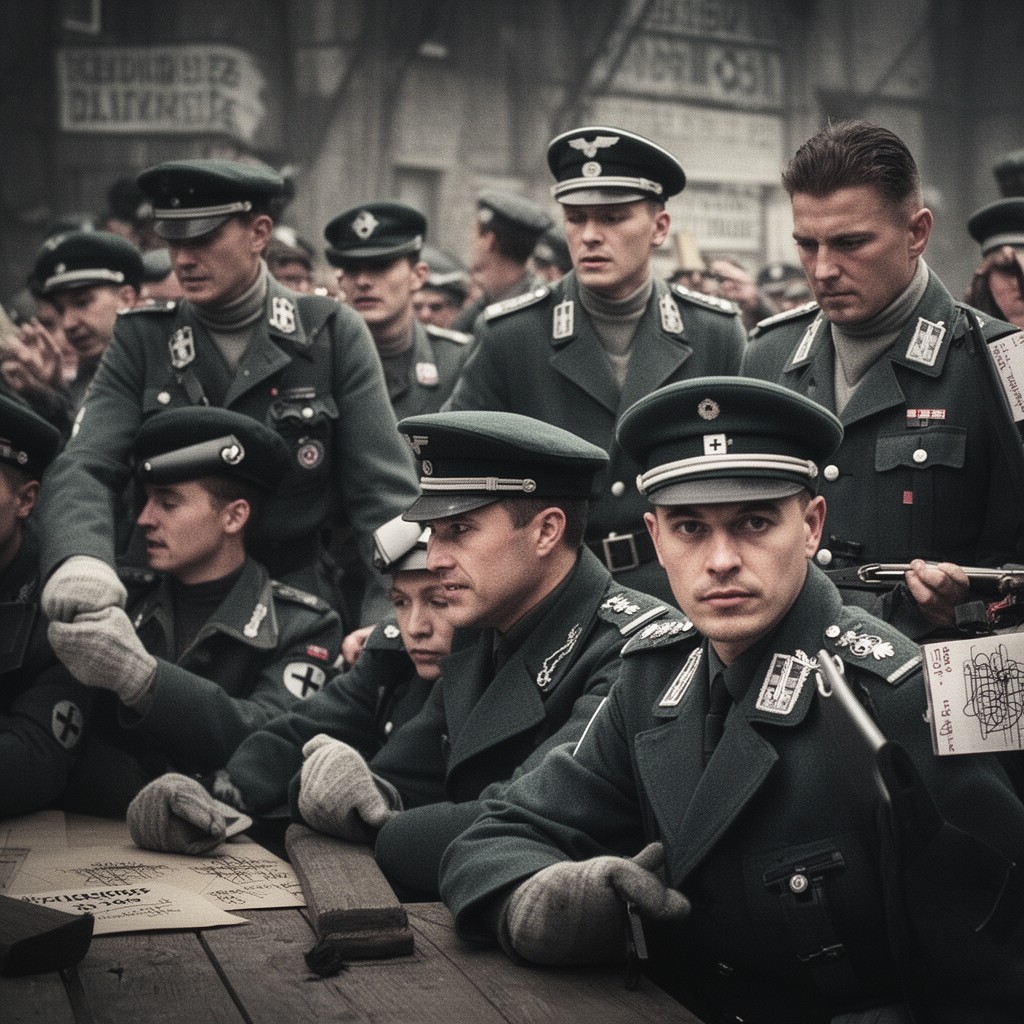 AI-generated illustration of Order Police battalions