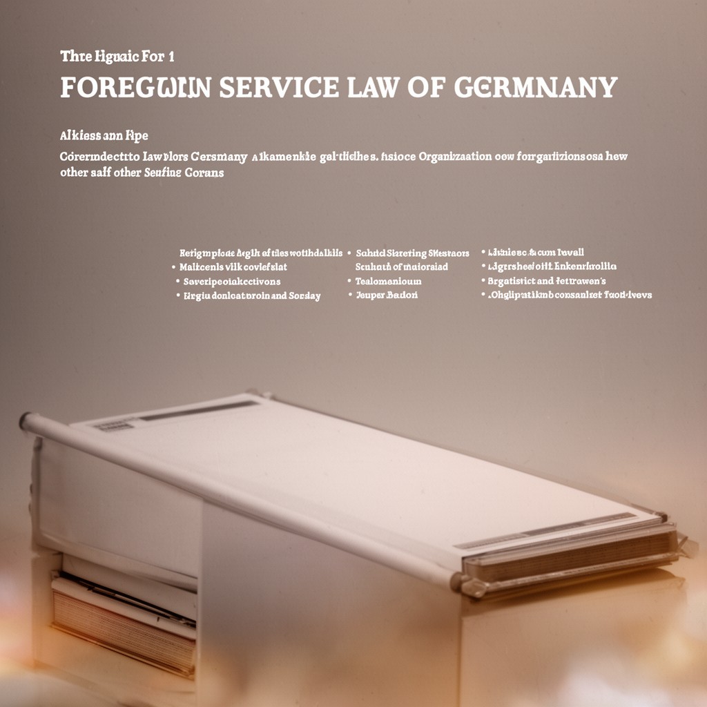 AI-generated illustration of foreign service law of Germany