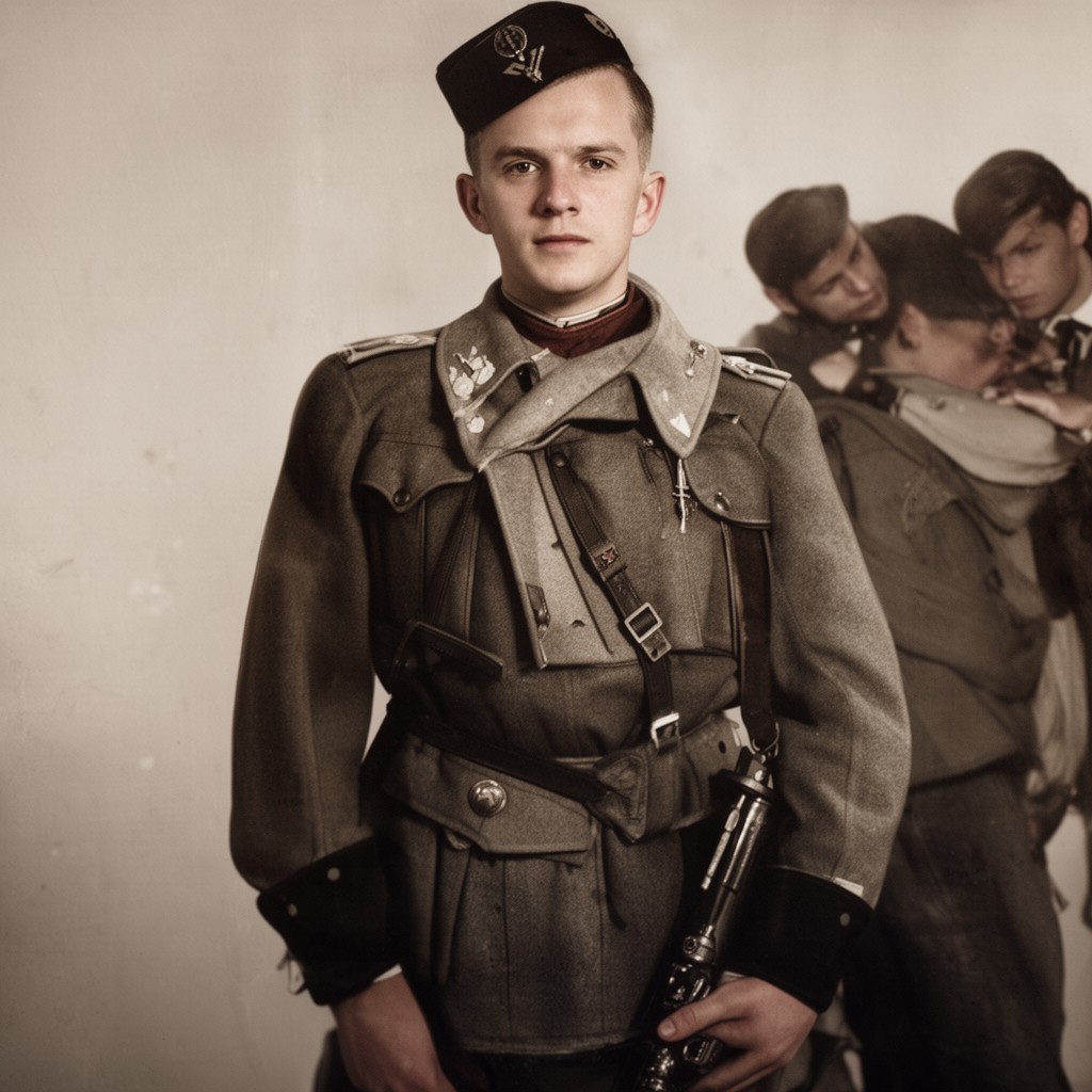 AI-generated illustration of SS-Standartenführer