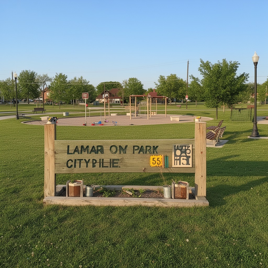 AI-generated illustration of Lamar City Park