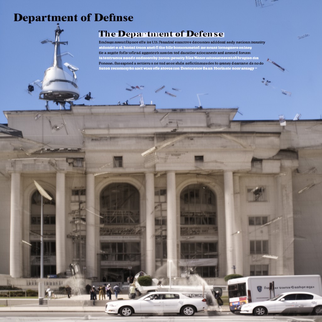 AI-generated illustration of Department of Defense