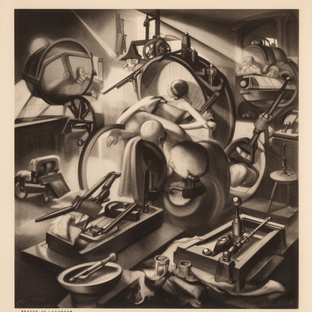 AI-generated illustration of Beauty of Labour
