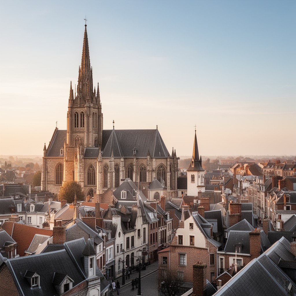 AI-generated illustration of Saint-André-lez-Lille