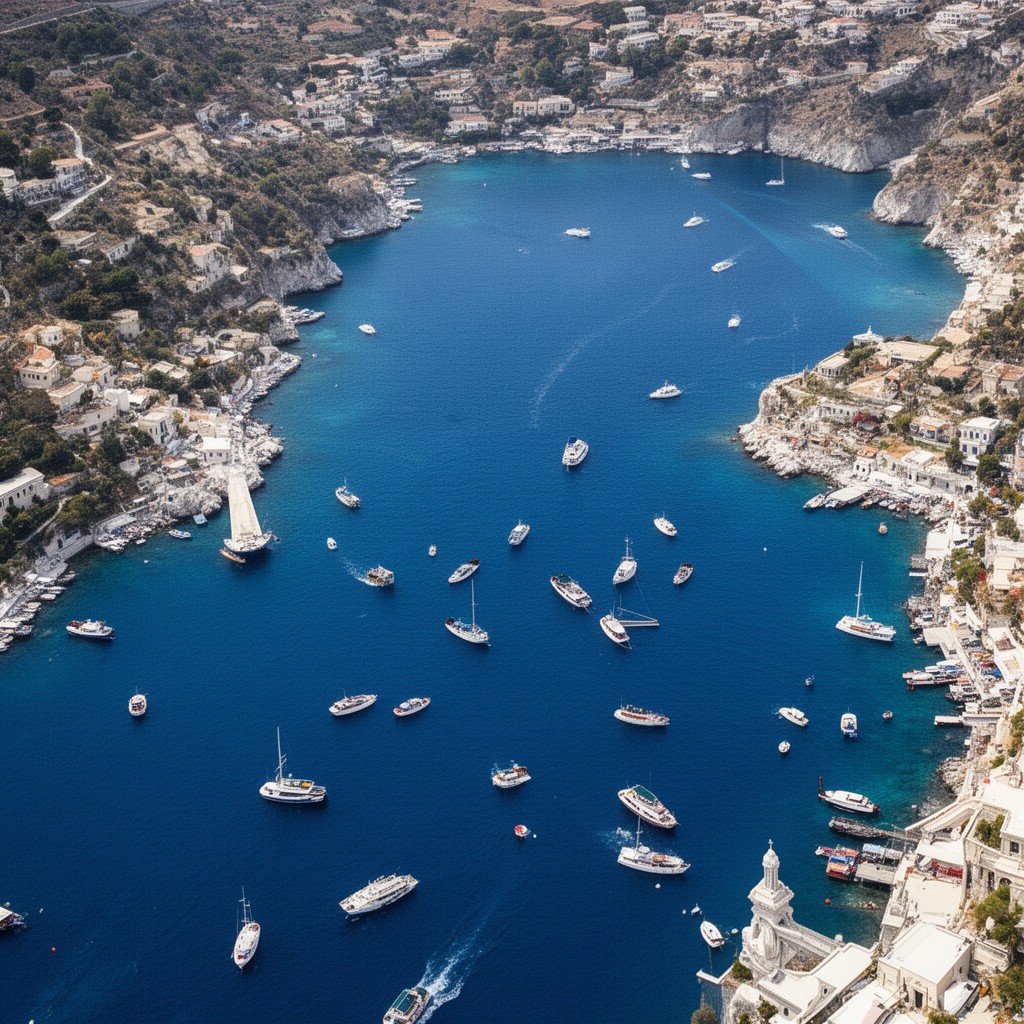 AI-generated illustration of Greek Seas
