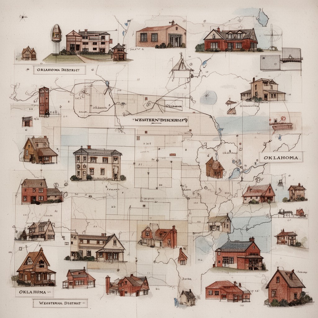AI-generated illustration of Western District of Oklahoma