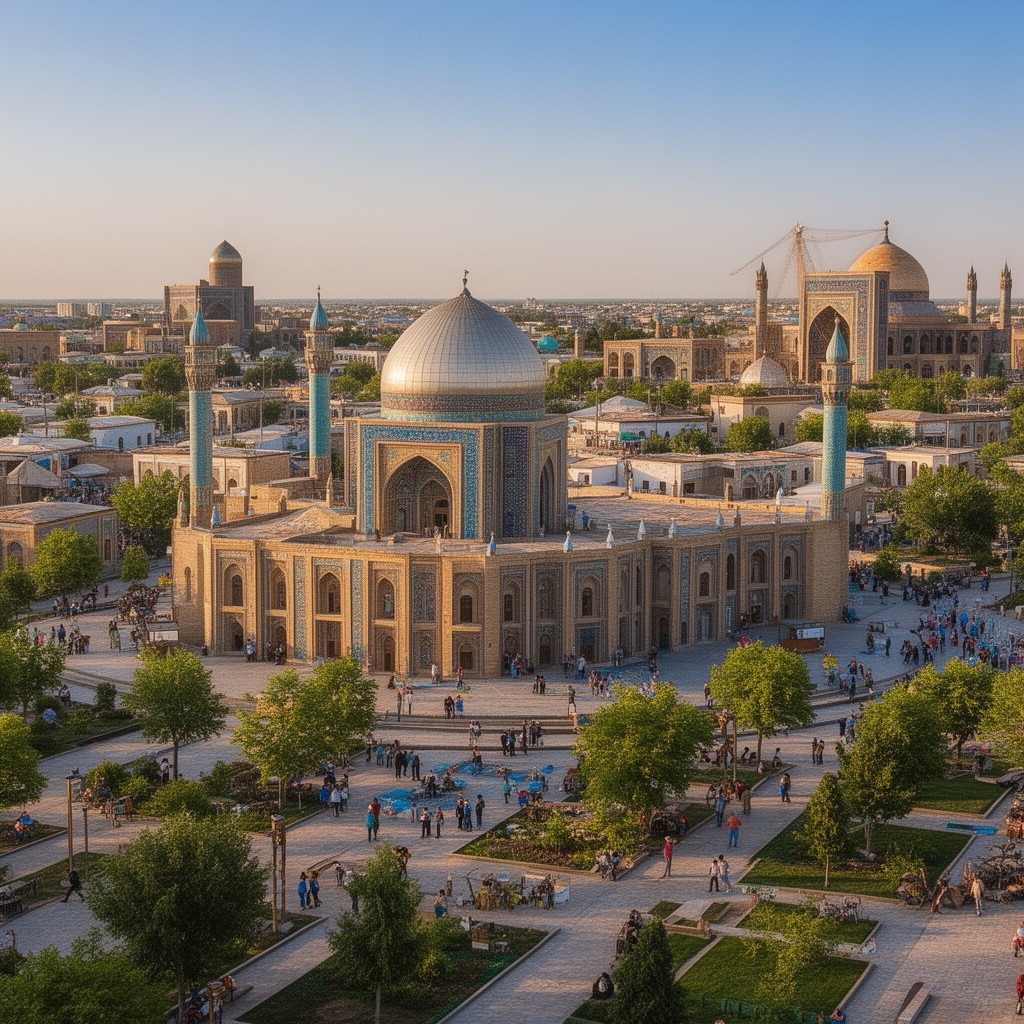 AI-generated illustration of Tashkent