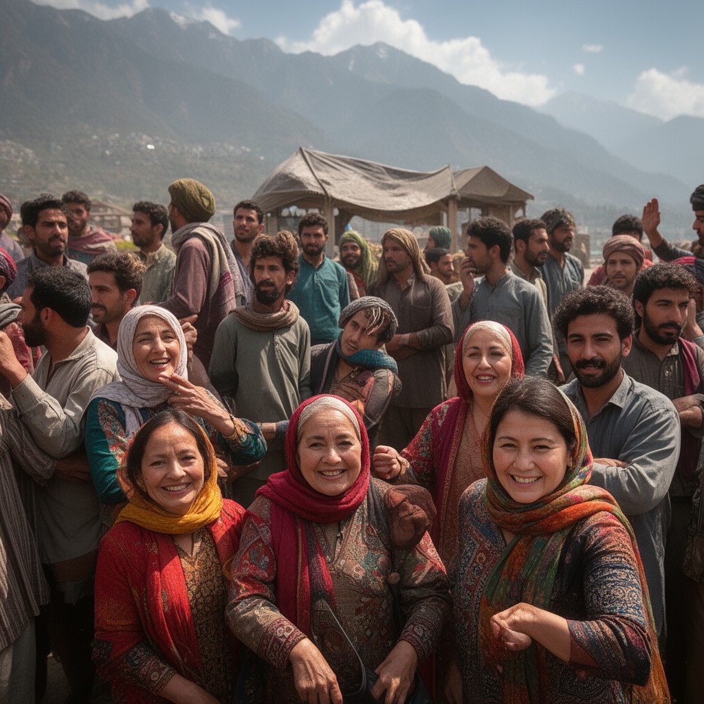 AI-generated illustration of Kashmiris