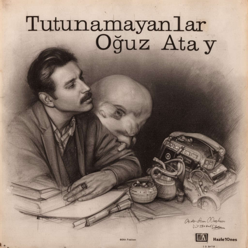 AI-generated illustration of Oğuz Atay