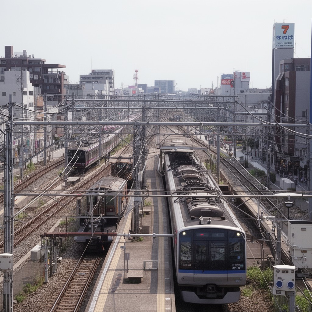AI-generated illustration of Kansai Main Line