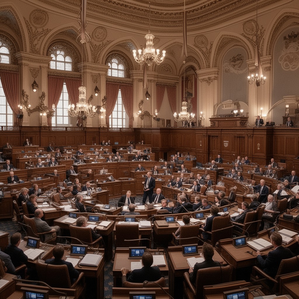 AI-generated illustration of Wisconsin State Senate