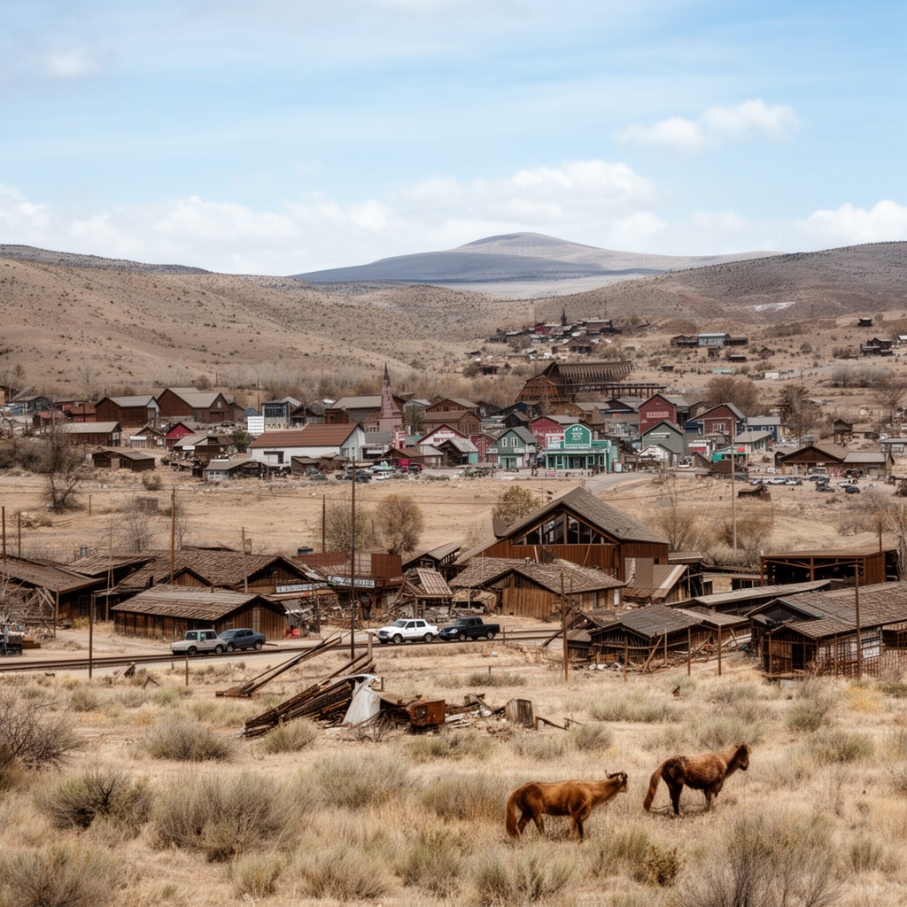 AI-generated illustration of Storey County, Nevada