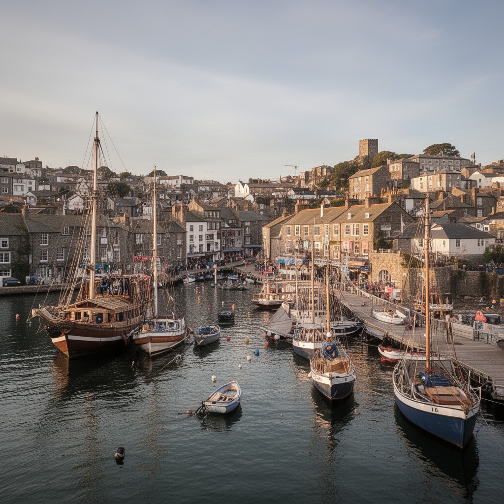 AI-generated illustration of Brixham