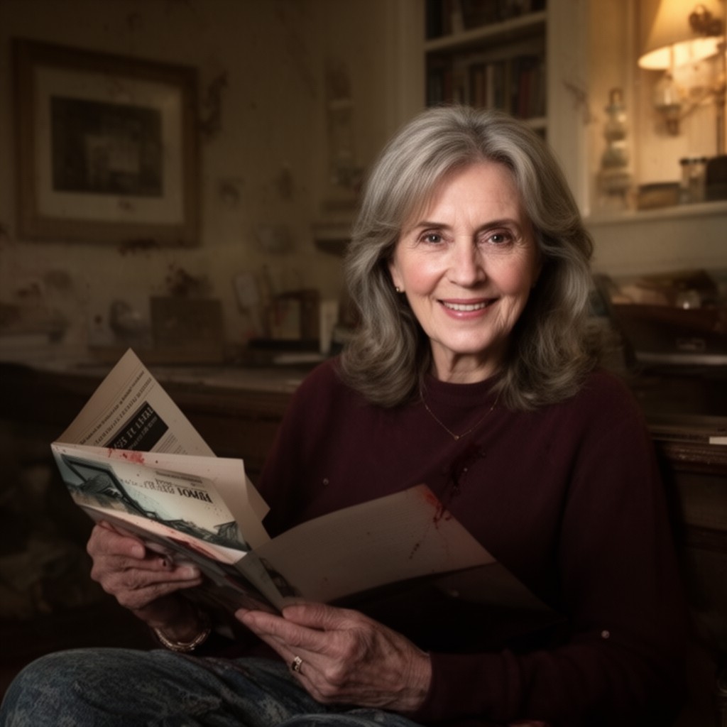 AI-generated illustration of Joyce Carol Oates