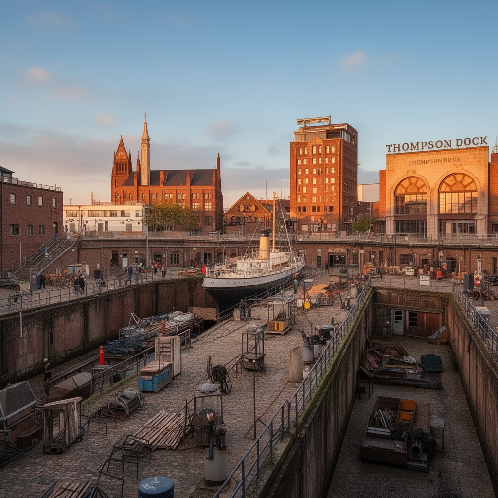 AI-generated illustration of Thompson Dock