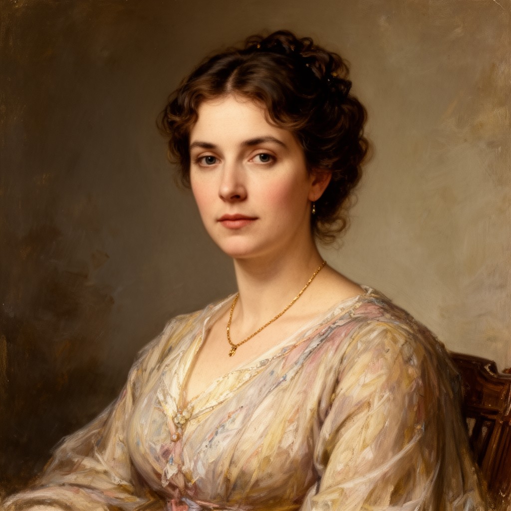 AI-generated illustration of Olga von Velten
