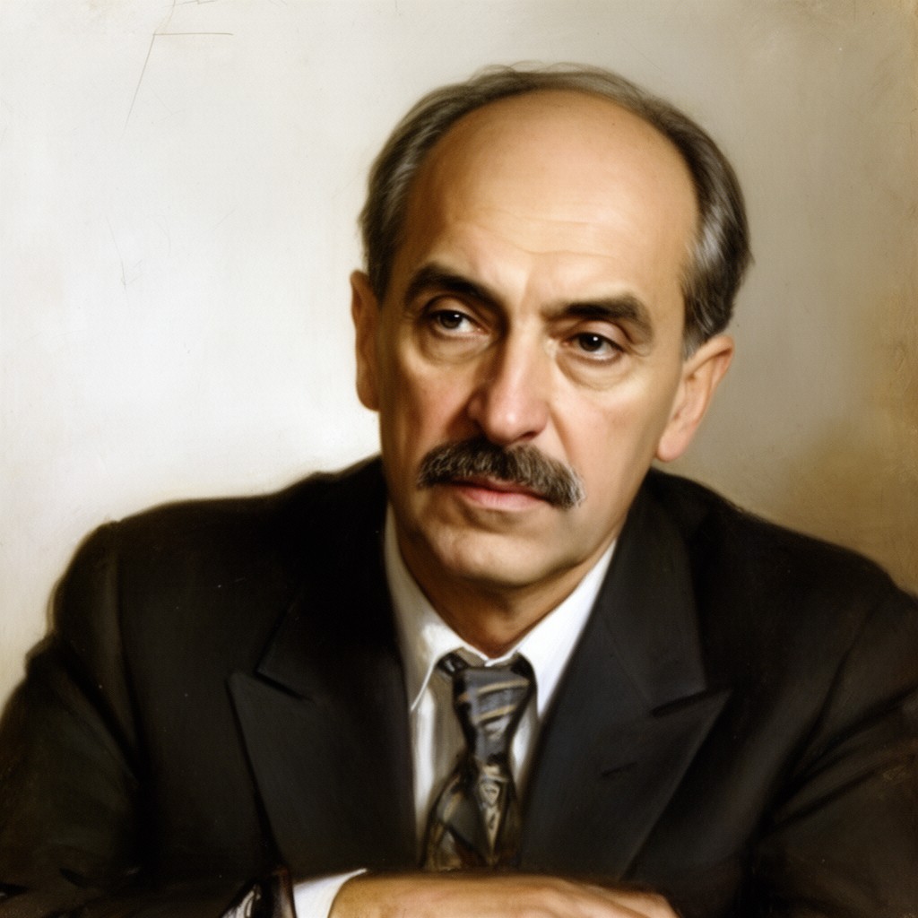 AI-generated illustration of Konstantine Gamsakhurdia