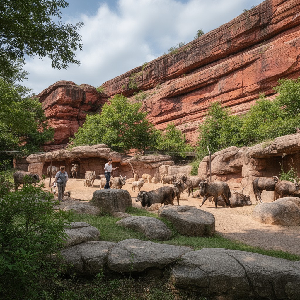 AI-generated illustration of Red Rocks