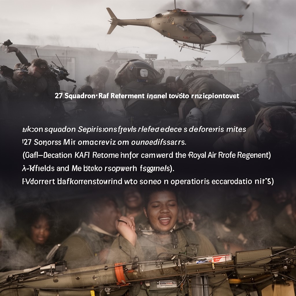 AI-generated illustration of 27 Squadron RAF Regiment